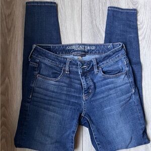American Eagle Outfitters Dark Blue Skinny Jeans